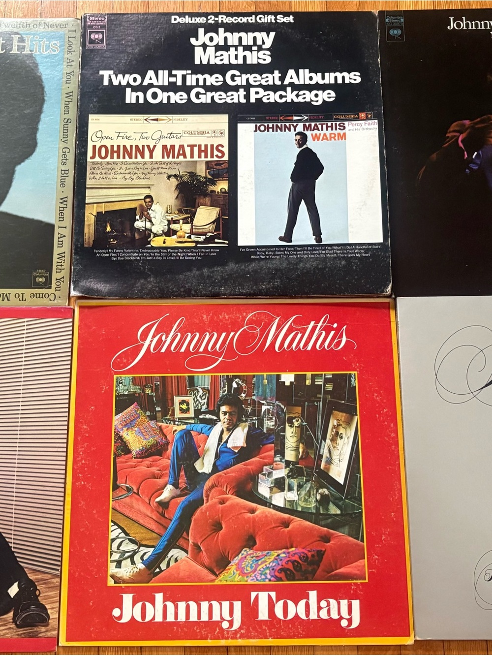 Lot Of 6 Johnny Mathis Vinyl LP Record Albums Pop Crooner VG